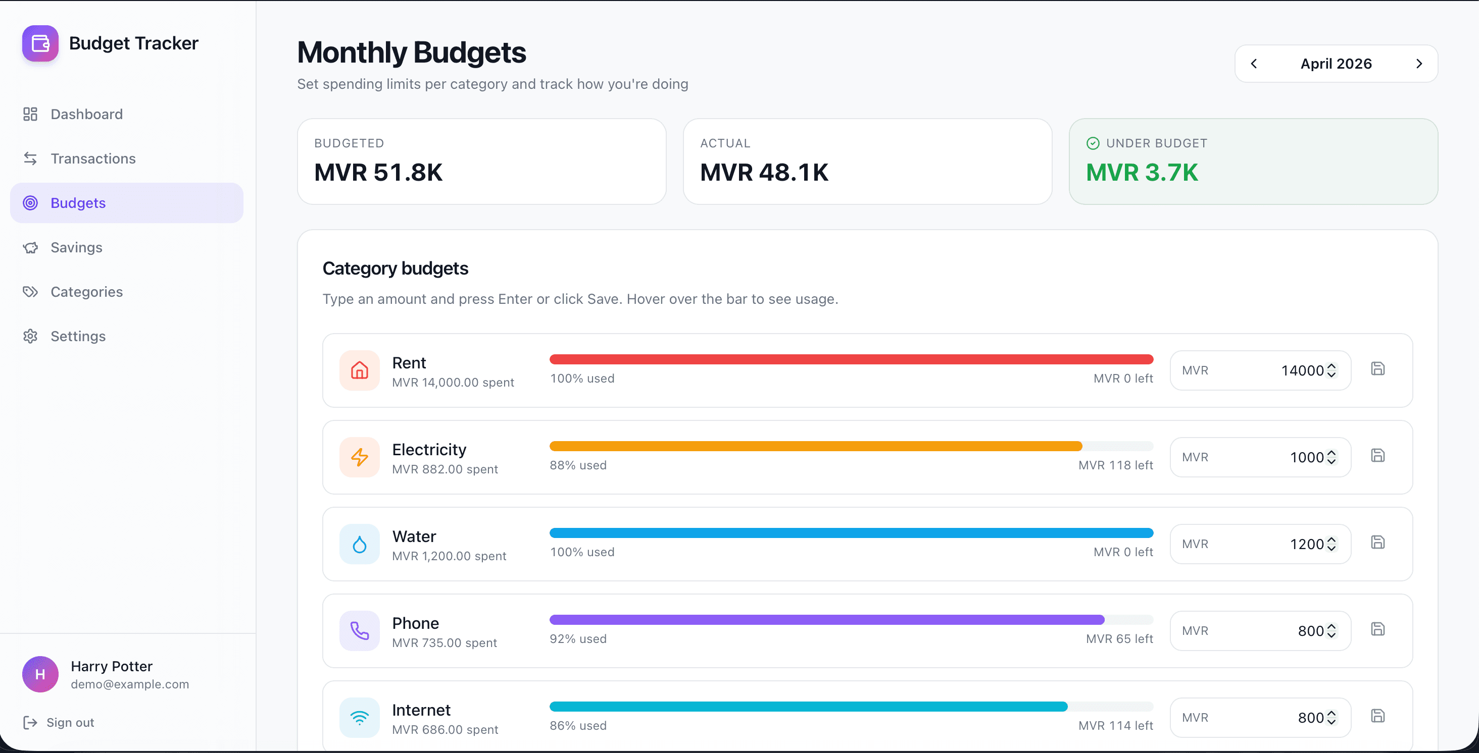 Budget Tracker screenshot 4