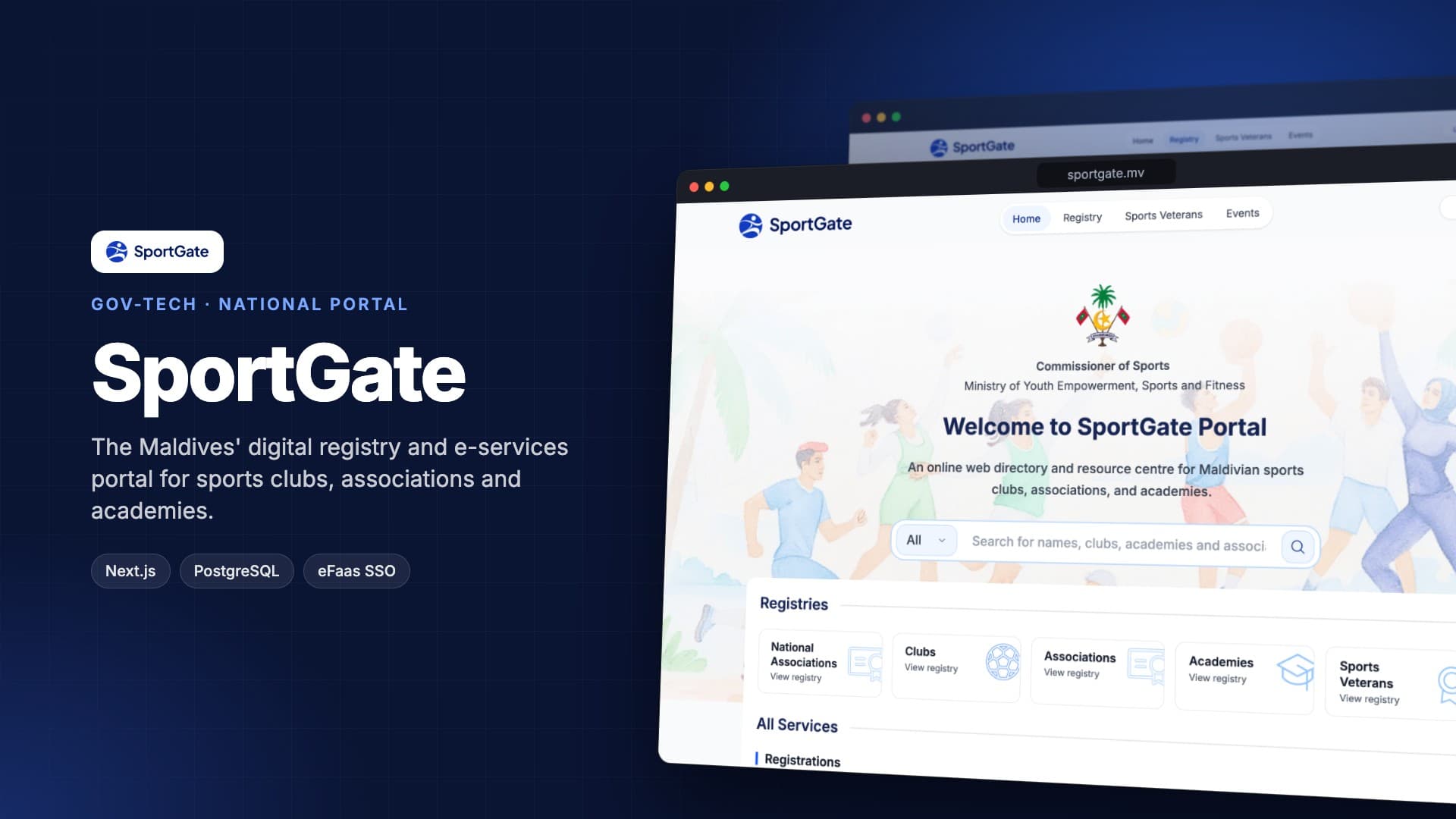SportGate — Ministry of Youth Sports Portal