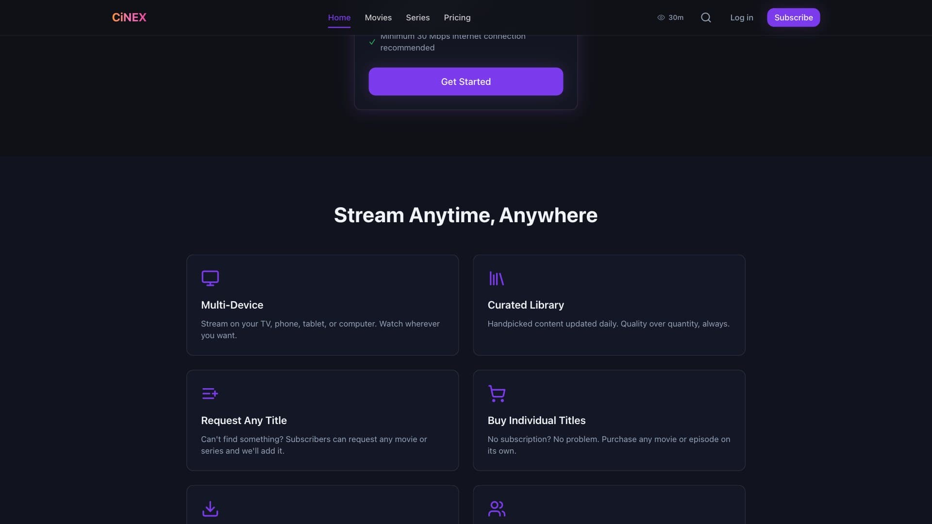 Cinex — Streaming Platform for the Maldives screenshot 3