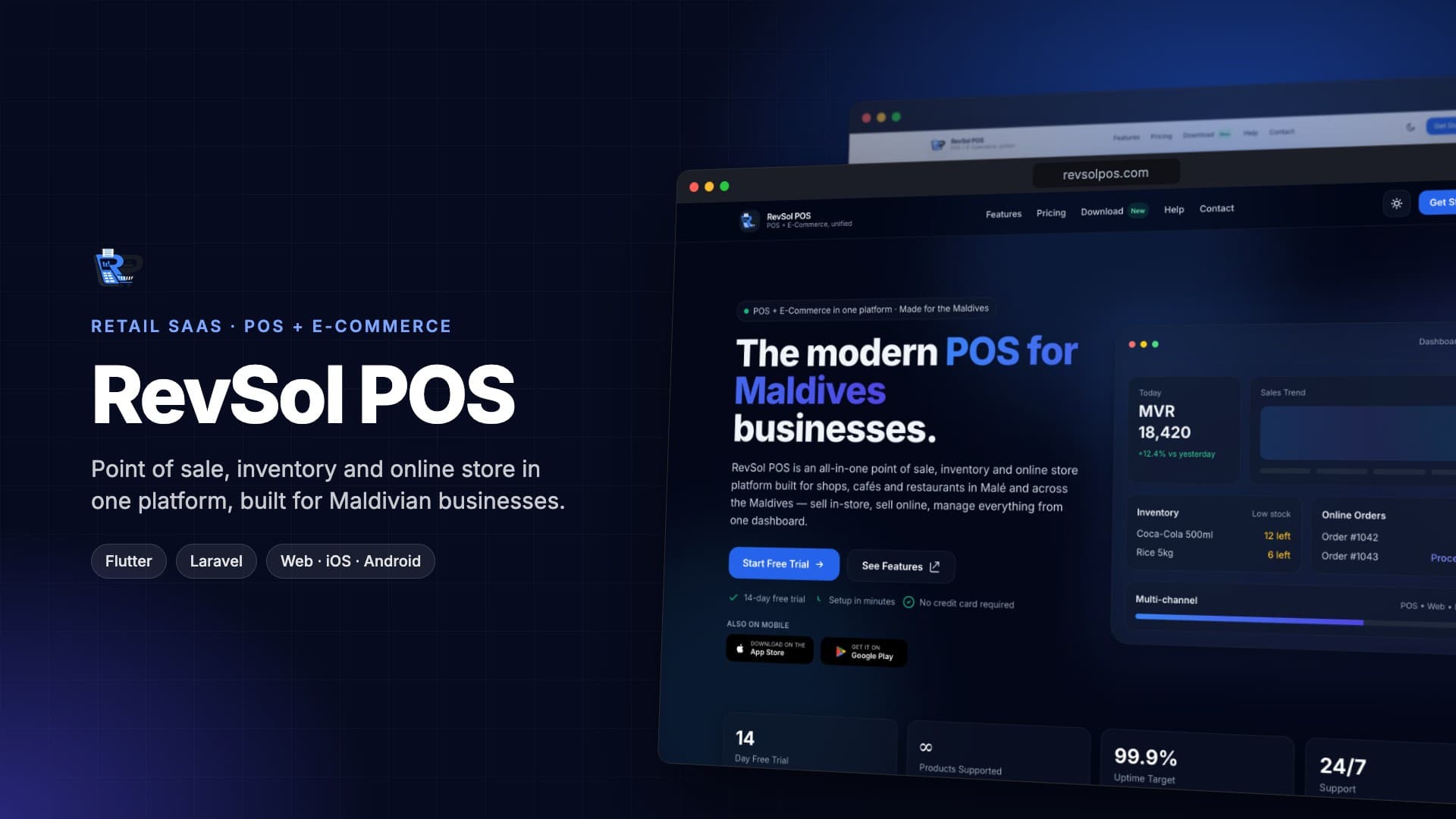 RevSol POS — Point of Sale & E-Commerce for the Maldives